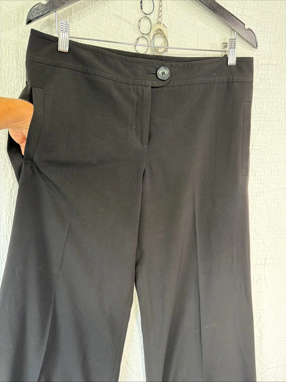 The Limited Cassidy Wide Leg Dress Pants Size 10 Black Trousers Slacks Office - Picture 5 of 16